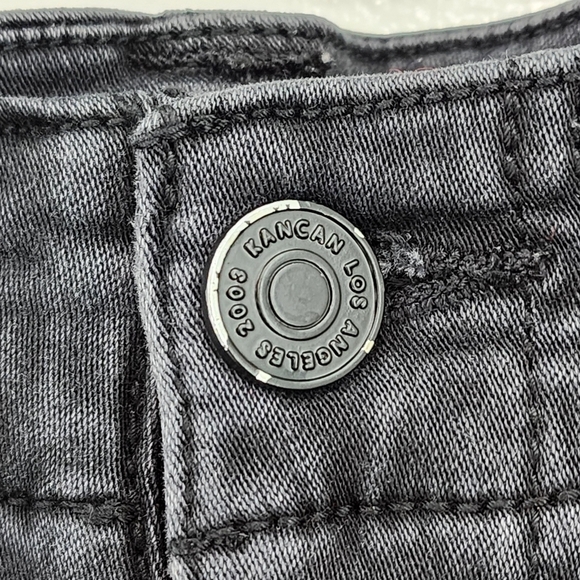 Kancan Women's Cotton Blend High Rise Flare Jeans - 30 - Picture 3 of 8